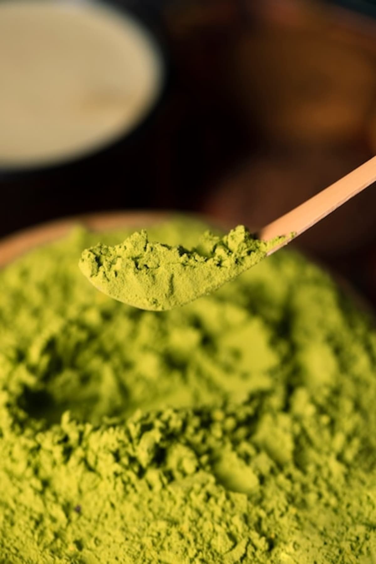 Polvo de matcha desde arriba — ceremonial vs culinario — Matcha ceremonial vs culinario: no son lo mismo — Kokora Matcha